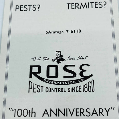 1960 Baltimore MD House & Garden Pilgrimage Brochure Rose Pest Control C7