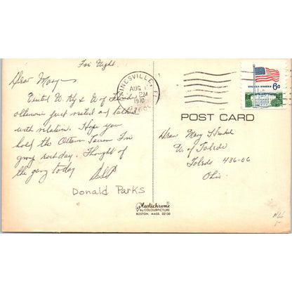 Love-In Hippy Humor Cartoon 1970 Original Postcard P1-15