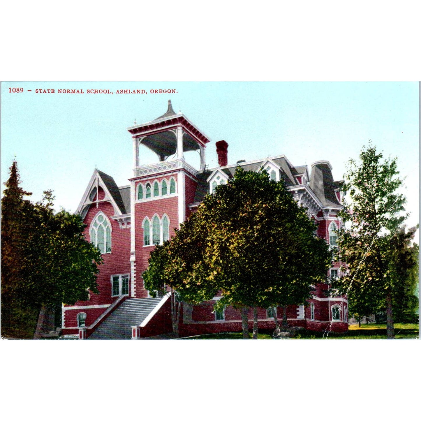 State Normal School Ashland Oregon c1910 Original Postcard TK1-24