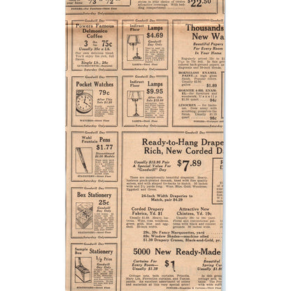1935 Minneapolis Journal Newspaper Ad Calumet Baking Powder Comic Strip FL5-2