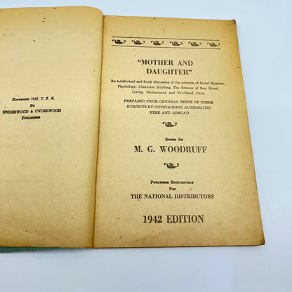 1942 Reliable Guide to SEXUAL HAPPINESS & Good Health for Mother & Daughter L1-5