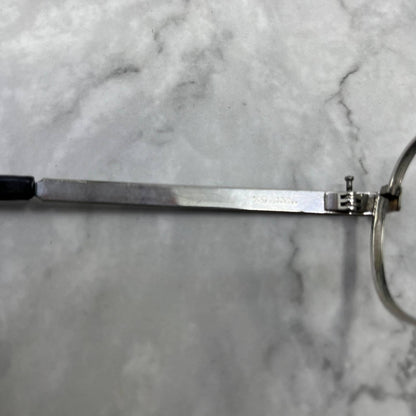 Vintage Art Craft Chrome Aviator Frame Eyeglasses 5 1/4 TD1-2