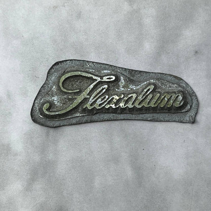 Vintage Printing Letterpress Printers Block Plate “Flexalum” TJ515