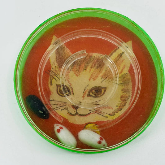 1950's Cat and Mouse Game 3 Blind Mice Patience Puzzle Handheld Skill Game TB6