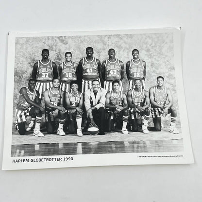 1990 Harlem Globetrotters Team Photo 8x10” D7