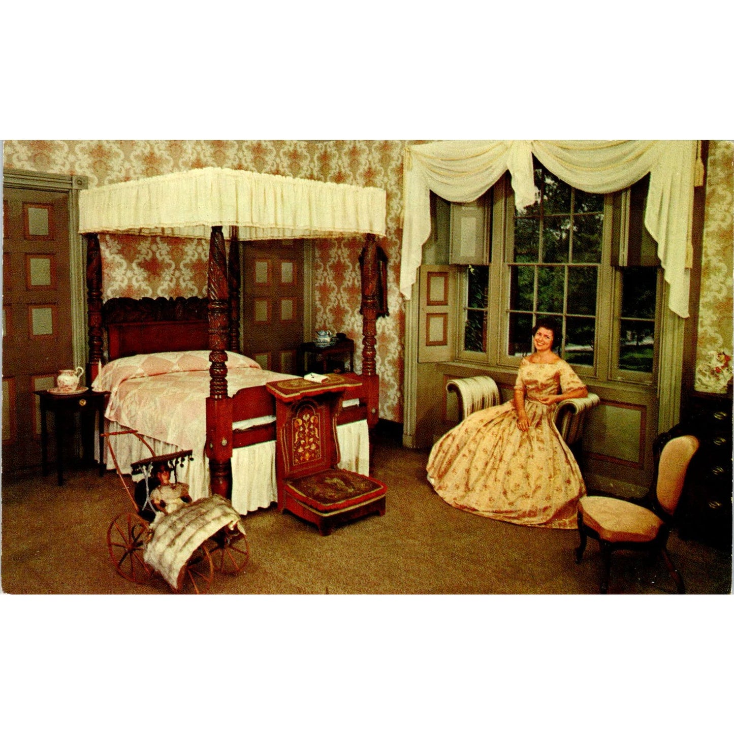 Wheatland Harriet Lane Room Lancaster PA Original Postcard PB9