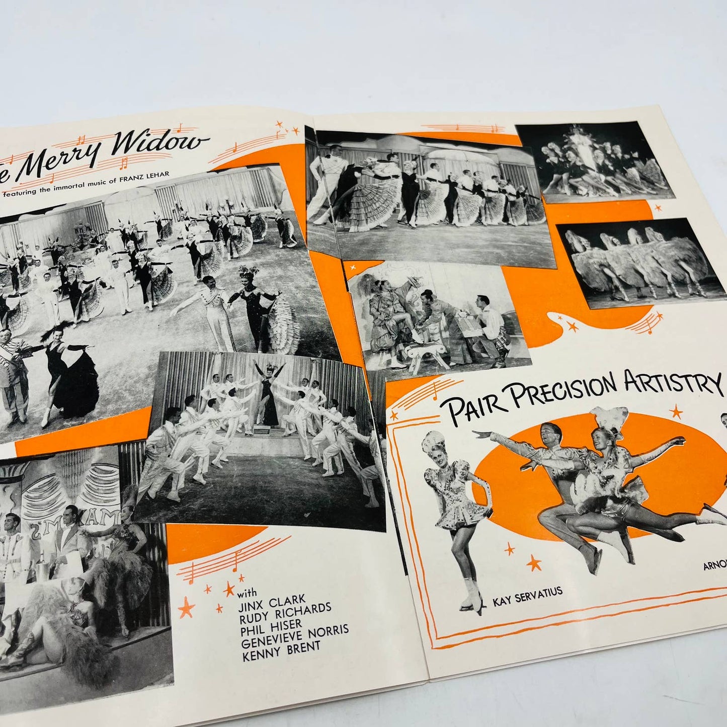 1955 Holiday on Ice Souvenir Program Booklet Ice Figure Skating Dance TD3