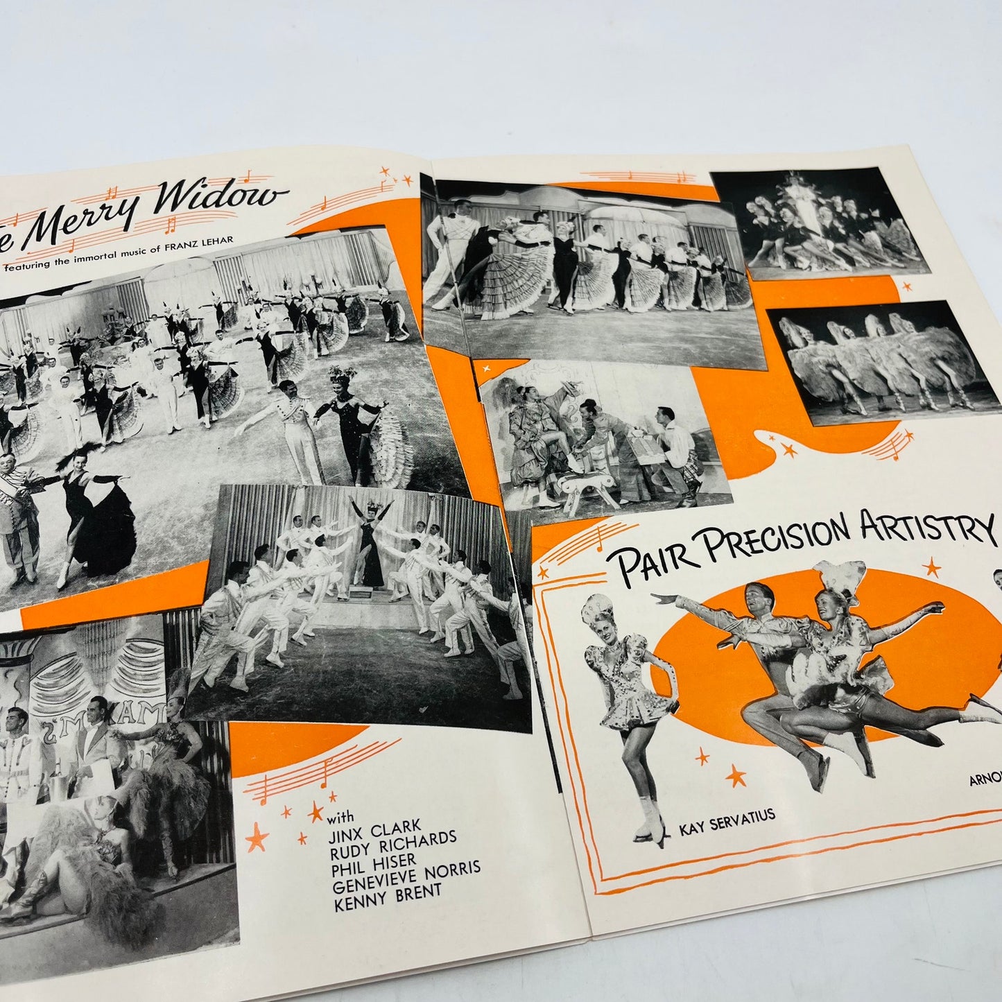 1955 Holiday on Ice Souvenir Program Booklet Ice Figure Skating Dance V37-3