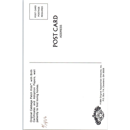 Original Cabbage Patch Kids 1984 Original Postcard PB9