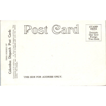 Antique Postcard Columbus Public Library Columbus Ohio TD9