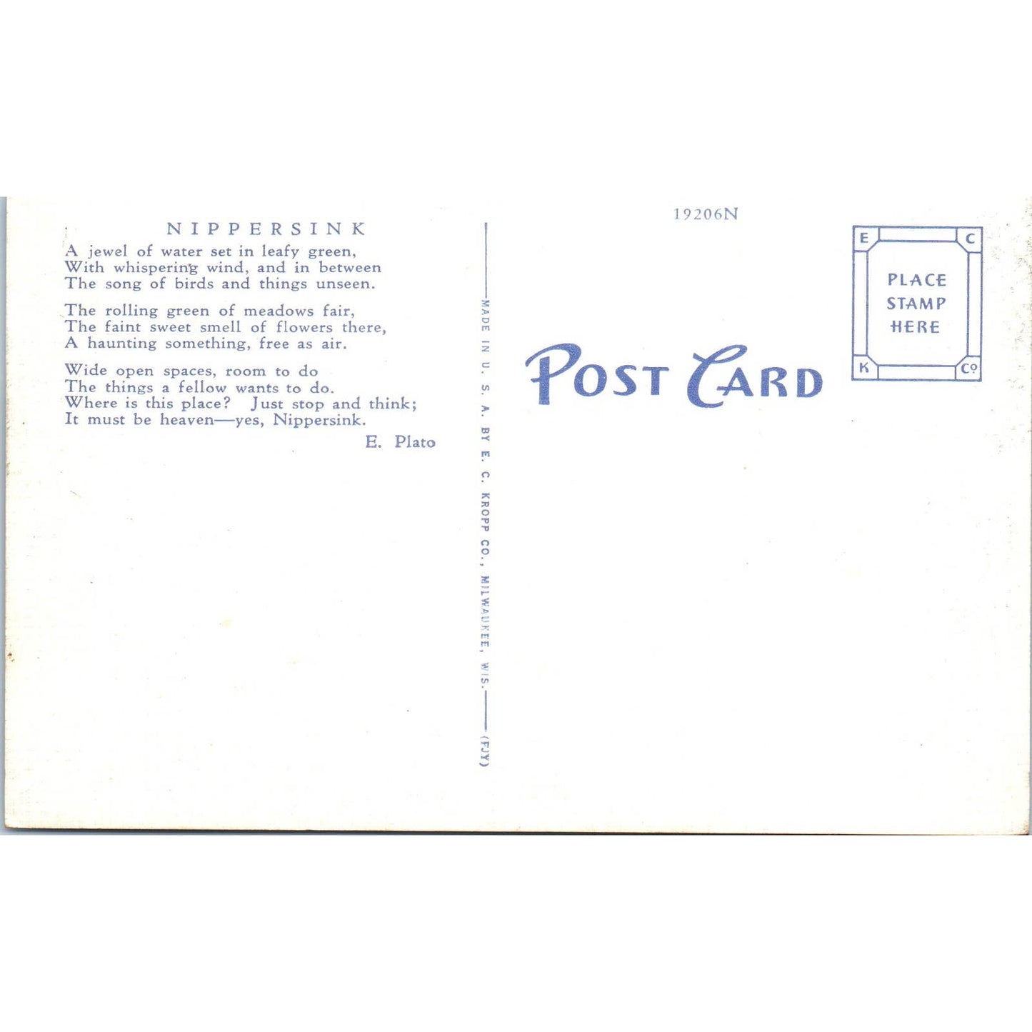 Dance Terrace Lake Tombeau Nippersink Lodge Genoa City Wisconsin Postcard TJ9-P3