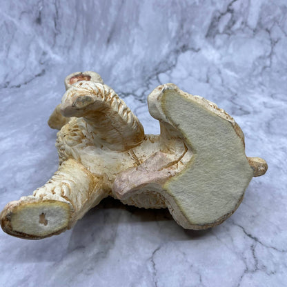 Royal Crown Vintage 1950's Ceramic Golden Poodle Dog Figurine 7" Kitsch TJ2