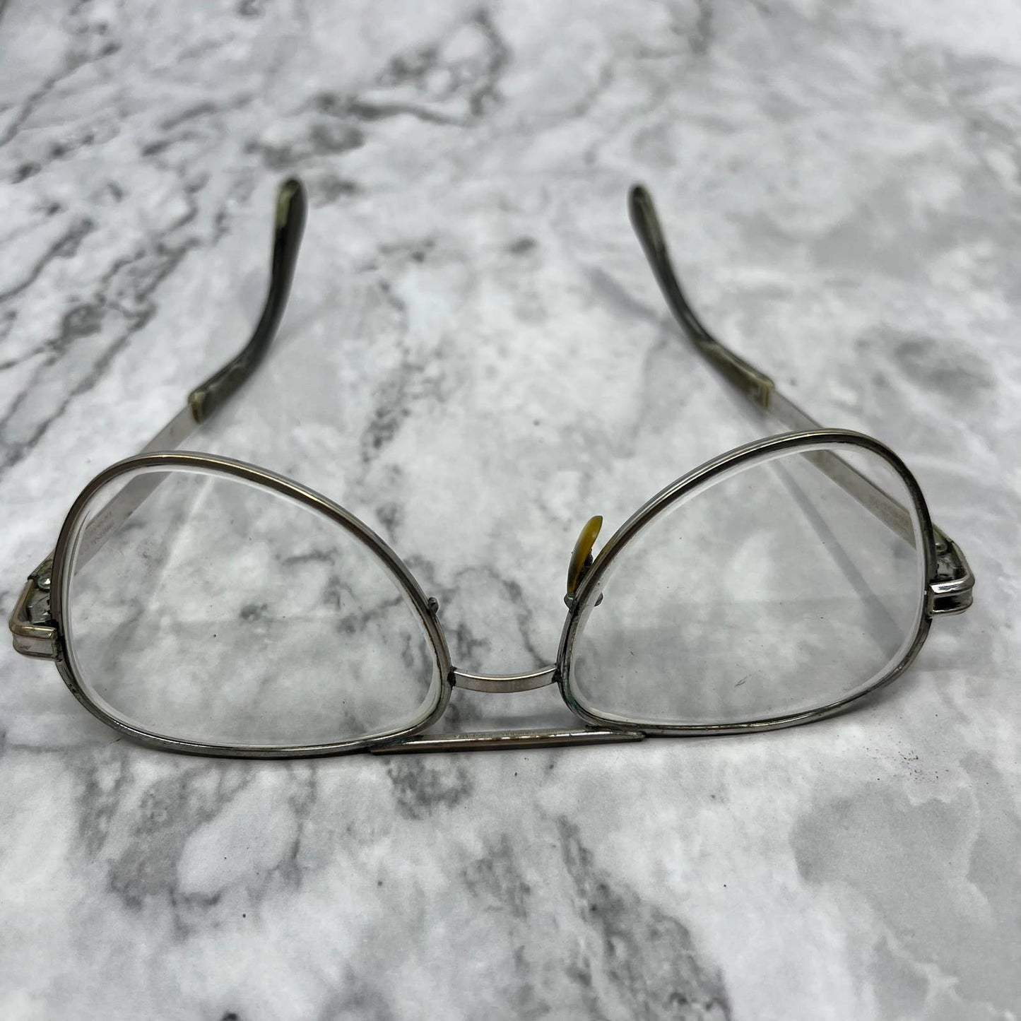 Vintage Gold Plated 1/30 10k Aviator Eyeglass Frames Universal Optical 5 1/4 SE9