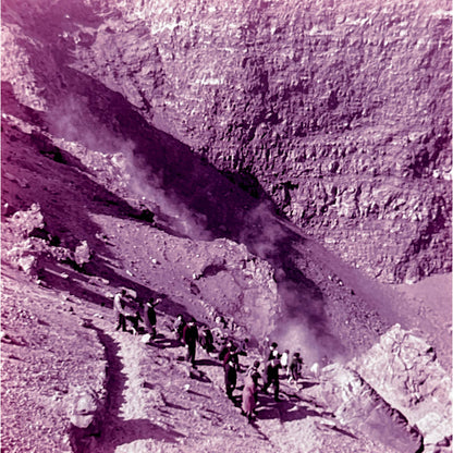 1960s Mount Vesuvius Italy Travel Slide Set of 3 2x2 Slides TK2-S4-5