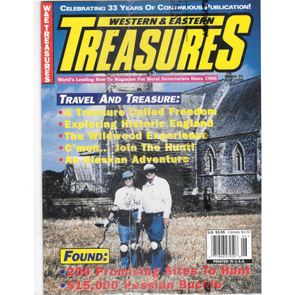 Western & Eastern Treasures Magazine - Treasure Hunting SEALED June 1999 M6