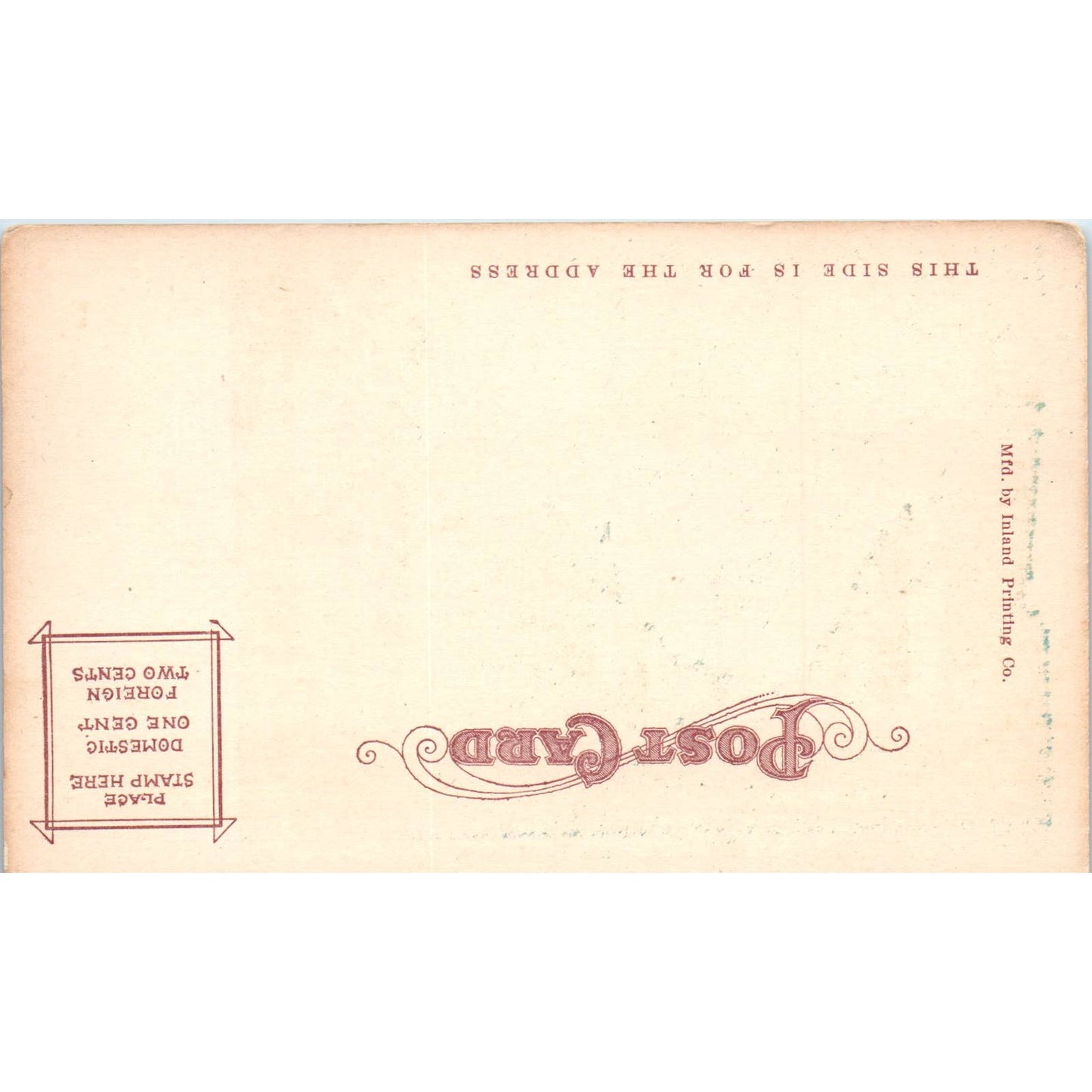 Antique Postcard Riverside Avenue Spokane Washington TD9