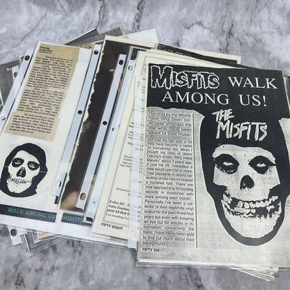 Vintage The Misfits Band Fan Ephemera Collection FL5