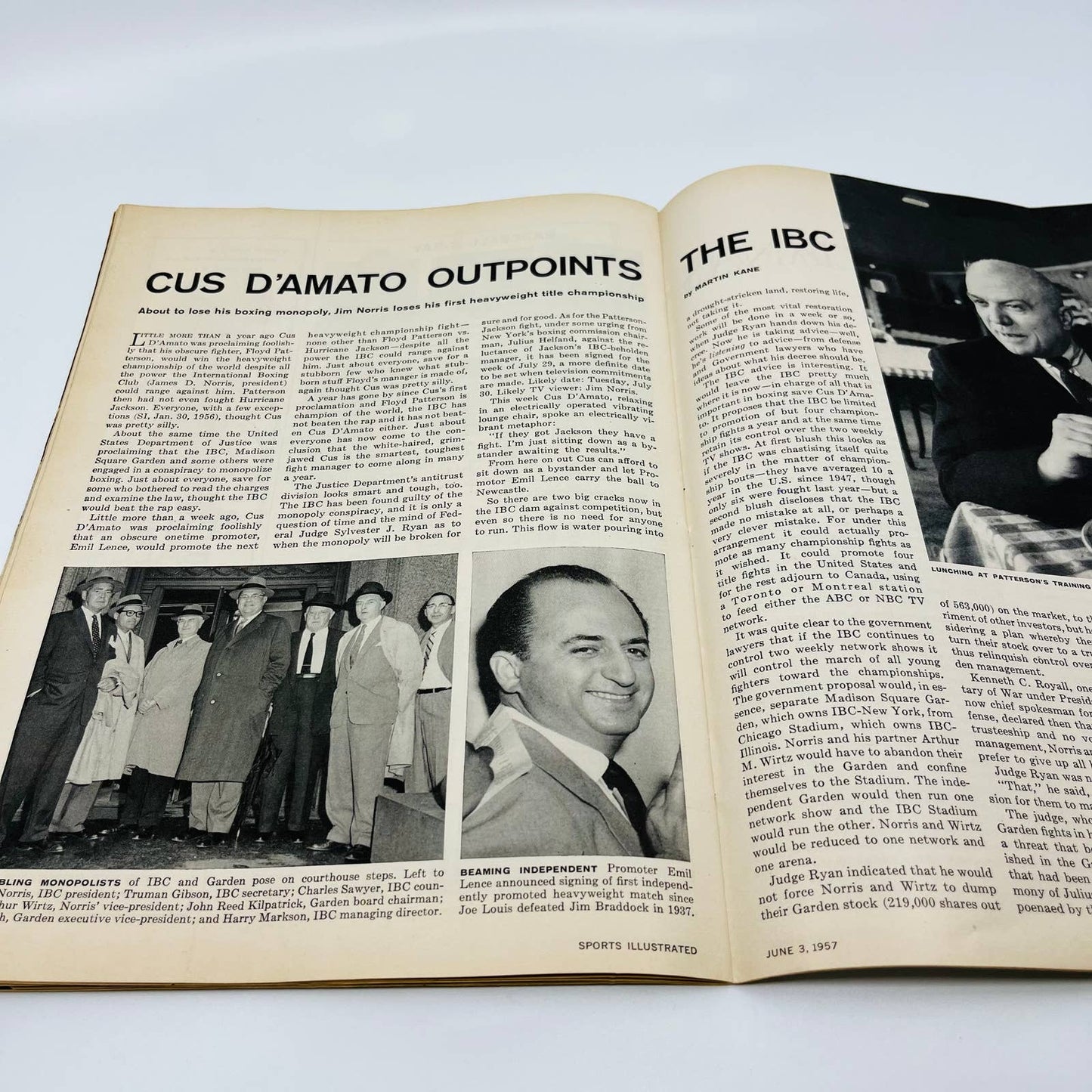 1957 June 3 SPORTS ILLUSTRATED Mag Clem Labine Brooklyn Dodgers Cus D’Amato BA1