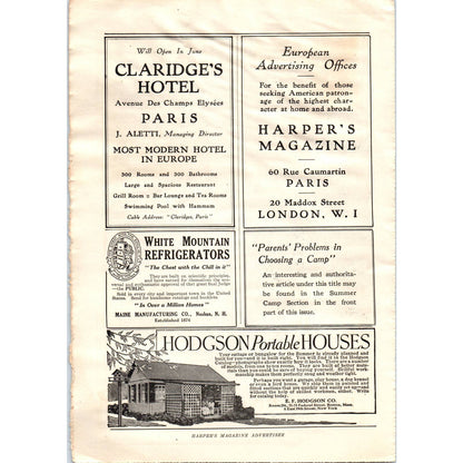 c1920 Harper's Magazine Ad - Eno's Fruit Salt J.C. Eno London England EA3