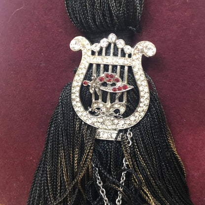 Zuhrah Merrimakers Vodvil Unit Masonic Shriner Fez Hat Rhinestone Sphinx HB1