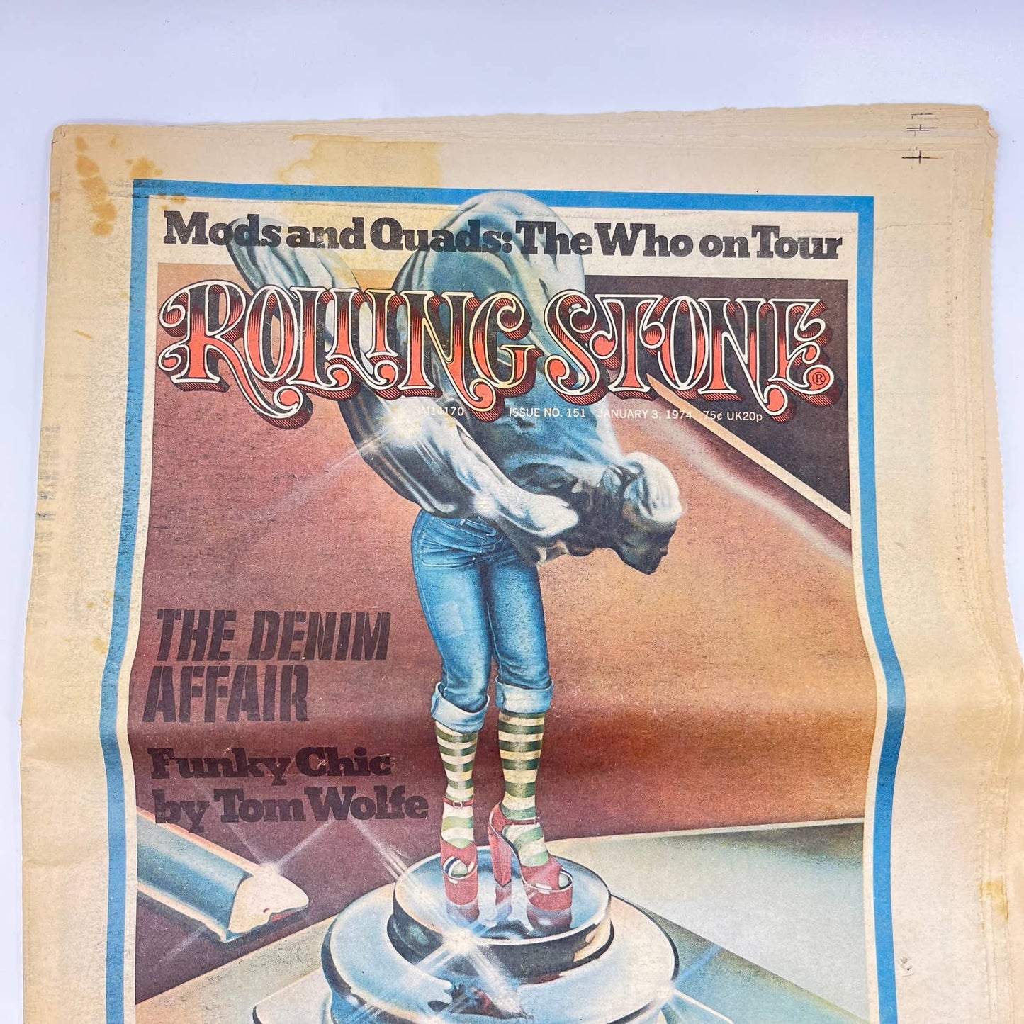 Rolling Stone January 3 1974 Tom Wolfe The Who on Tour Elton John Bob Dylan TF8