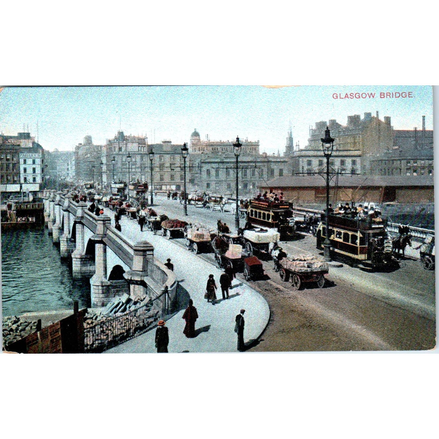 Glasgow Bridge Original Postcard TK1-20
