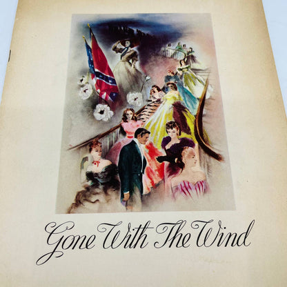 1939 Original GONE WITH THE WIND Souvenir Premiere Movie Program Booklet BA3