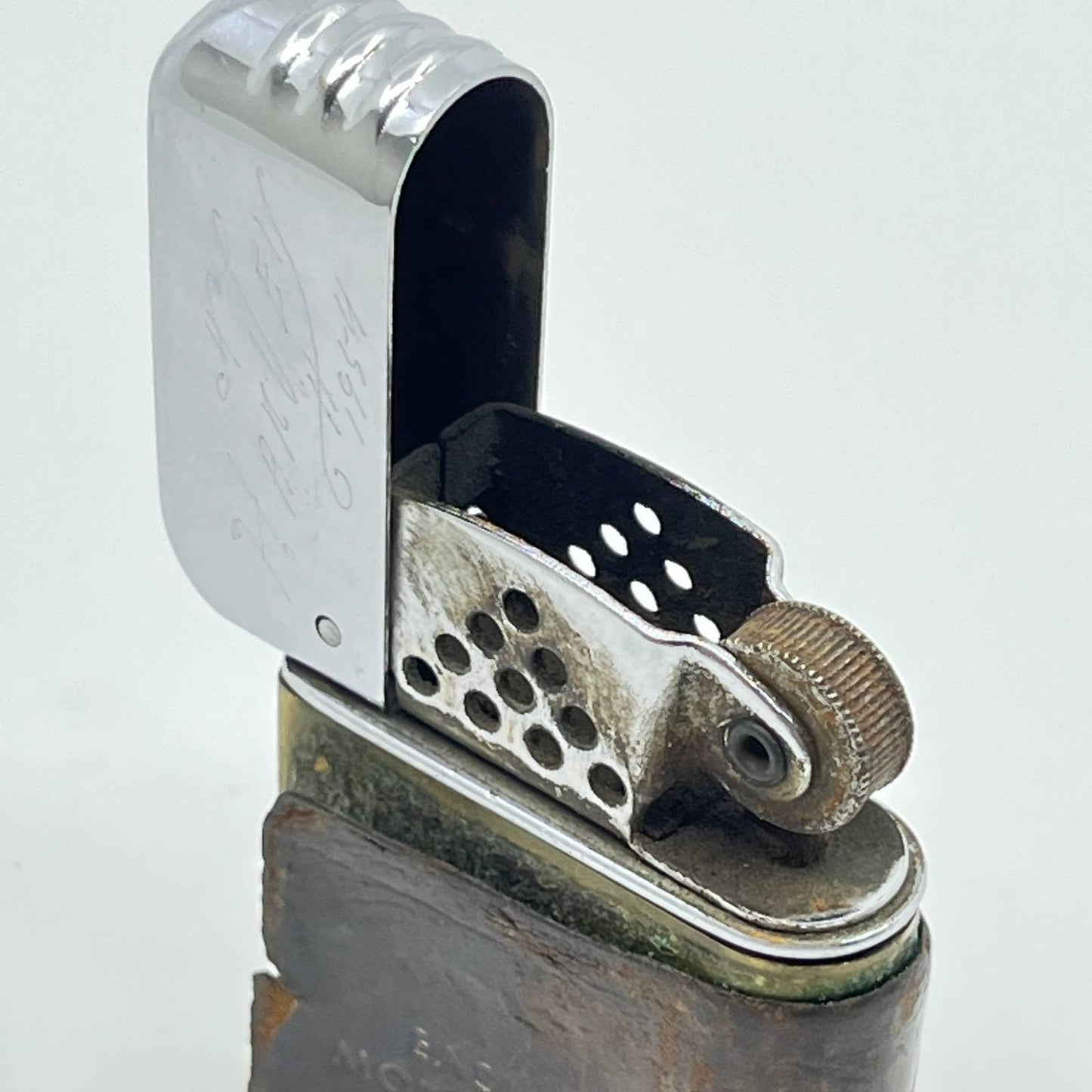 1950s Metal Brass Zippo Lighter Eastern Motor Sales Somerset PA SC6