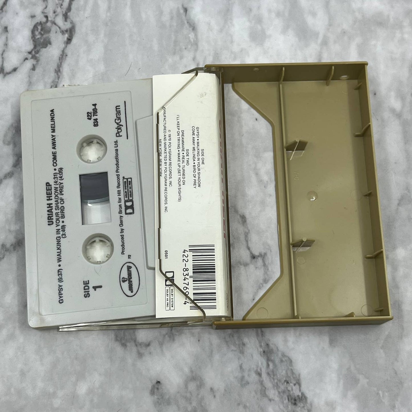 URIAH HEEP S/T Cassette Tape 1970 Hard Rock Cassette Tape TC7-54