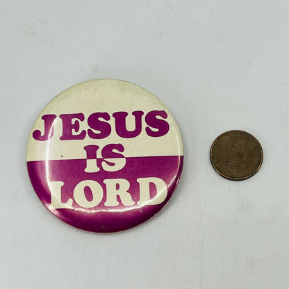 1972 Jesus is Lord Pin Pinback Button SB9