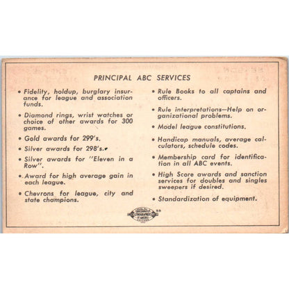1951 American Bowling Congress Milwaukee Membership National Minor 850 SE5-41