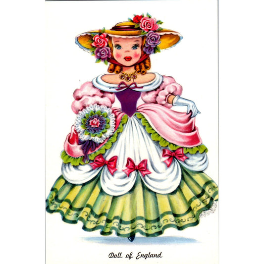 Doll of England - Dolls of Many Lands Series Original Postcard PB4