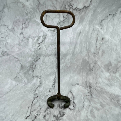 Antique Bronze Cattle Branding Iron Letter “C” 11” Western Cowboy Decor TJ8