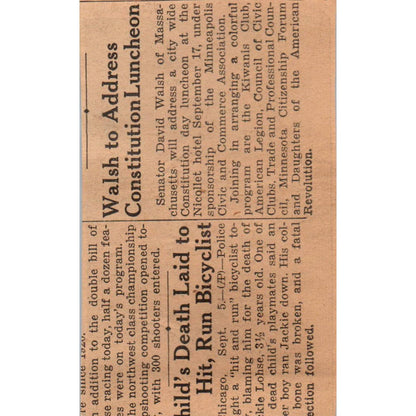 1935 Mpls Journal Newspaper Ad Sears Lake St & Elliot Ave, West Broadway FL5-6