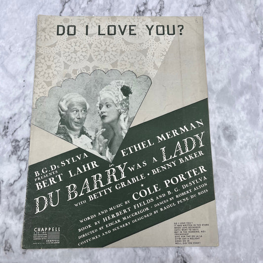 Sheet Music Do I Love You from Du Barry Was A Lady Ethel Merman 1939 V42-2