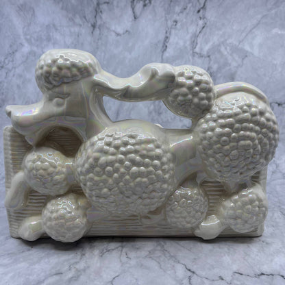 Rare MCM Lusterware Poodle TV Lamp USA Pottery 9x12" WORKS TI9