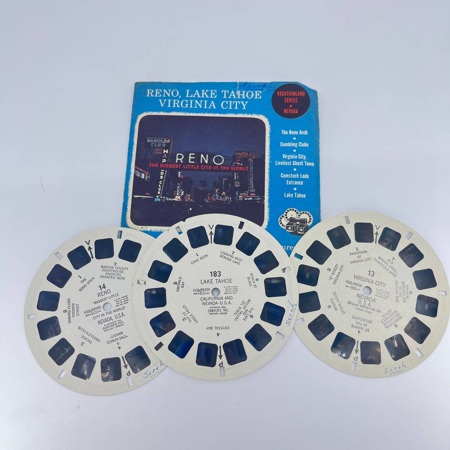 13 14 183 Reno Nevada Vacationland Series view-master Reels Packet SD2