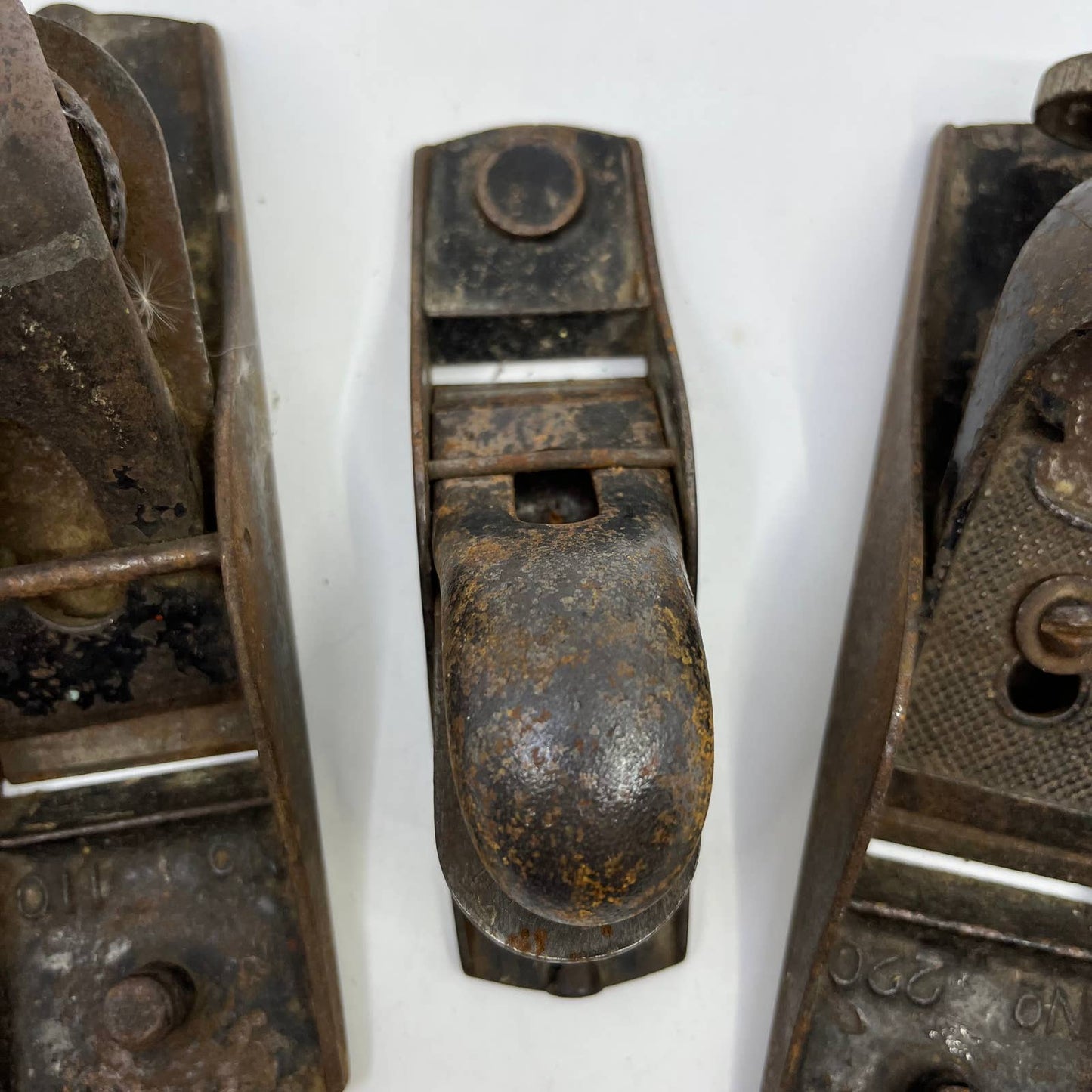 Vintage Lot of 3 Metal Wood Plane Stanley 110 220 TH2
