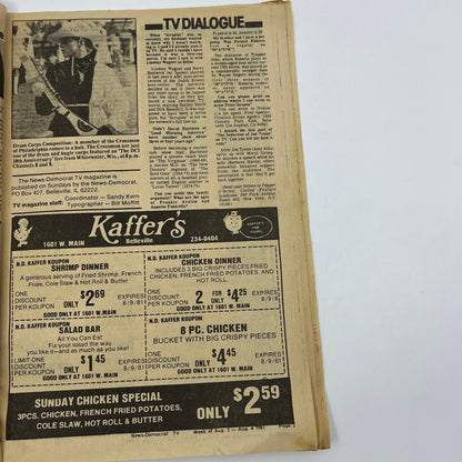 1981 Aug 2 Bellville IL News-Democrat TV Listings Drum Corps Competition L4-1