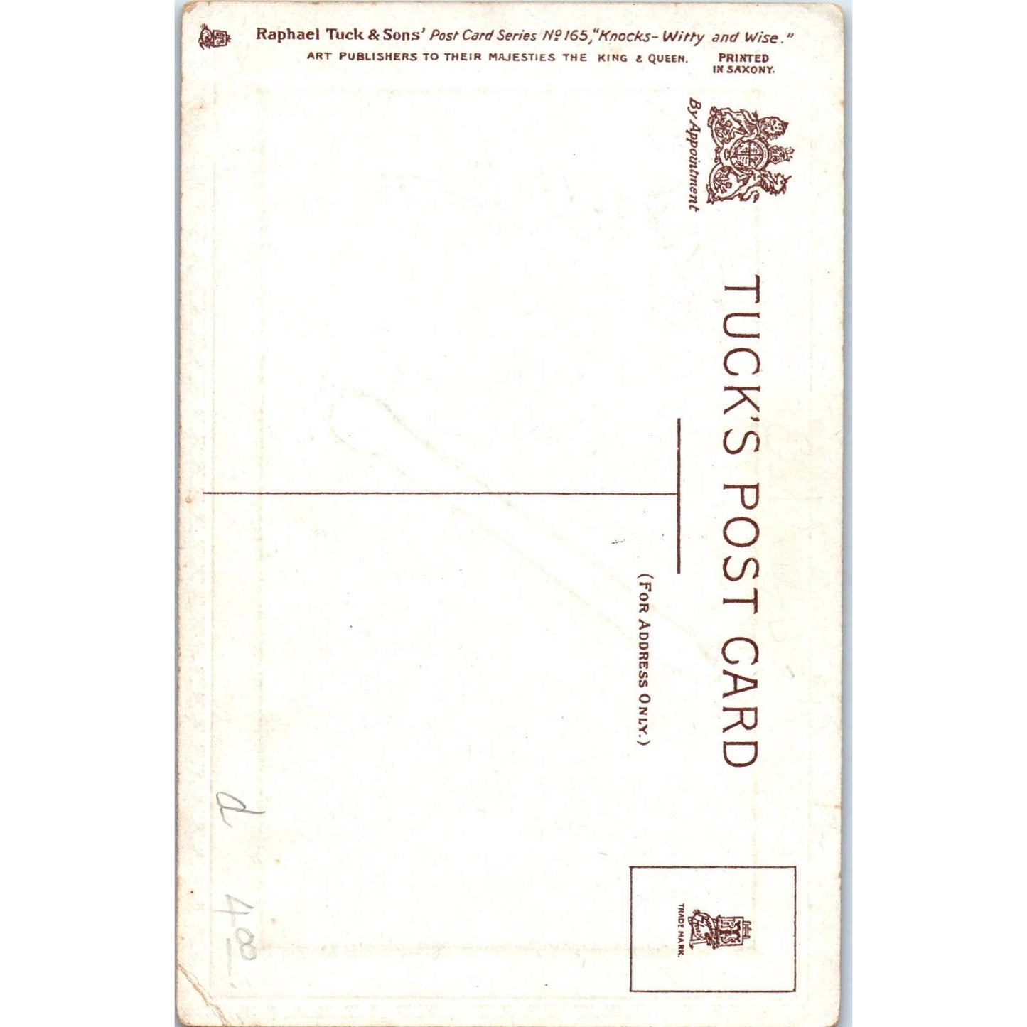 Don't Admit You've Met Your Match Raphael Tuck Original Postcard TK1-25