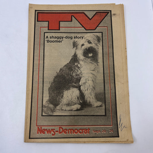 1981 Sept 20 Bellville IL News-Democrat TV Listings Shaggy Dog Boomer L4-1