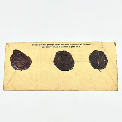 1871 Wax Seal Envelope Adams Express Company New York AB9