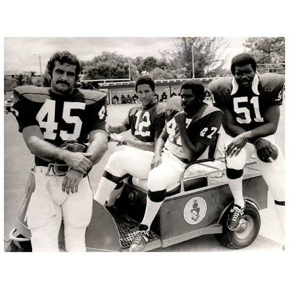1974 Press Photo Football Florida College Football Players Pose 6x8" AD3
