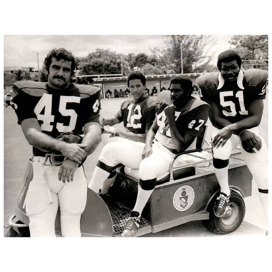 1974 Press Photo Football Florida College Football Players Pose 6x8" AD3