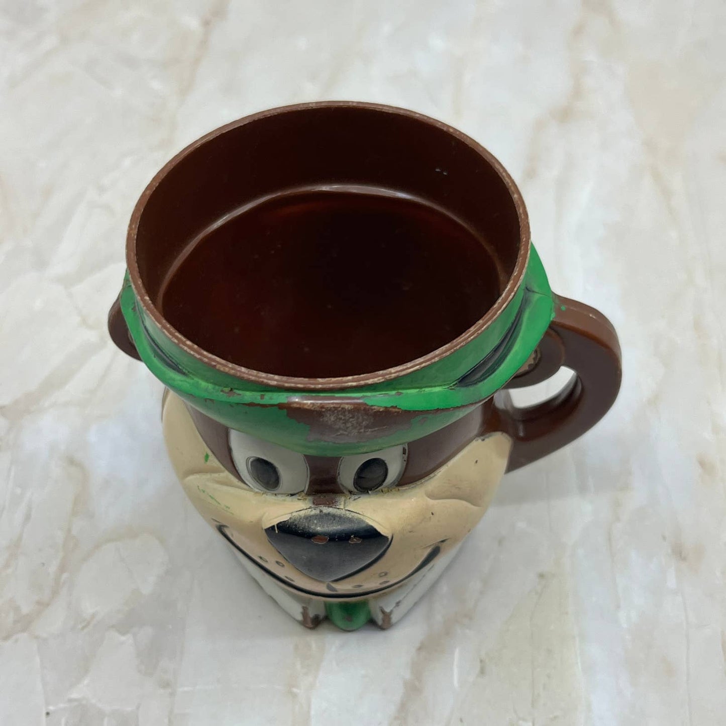 Vtg 1961 Hanna-Barbera Yogi Bear Plastic Cup Mug F&F Mold TK2-2