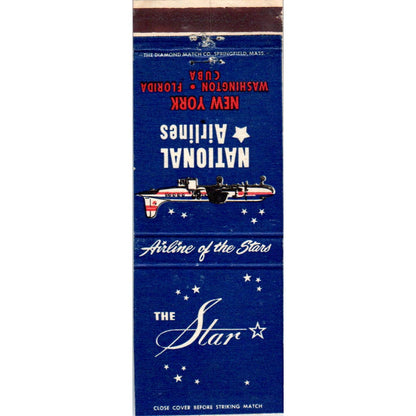 The Star - National Airlines New York Advertising Matchbook Cover SA9-M8