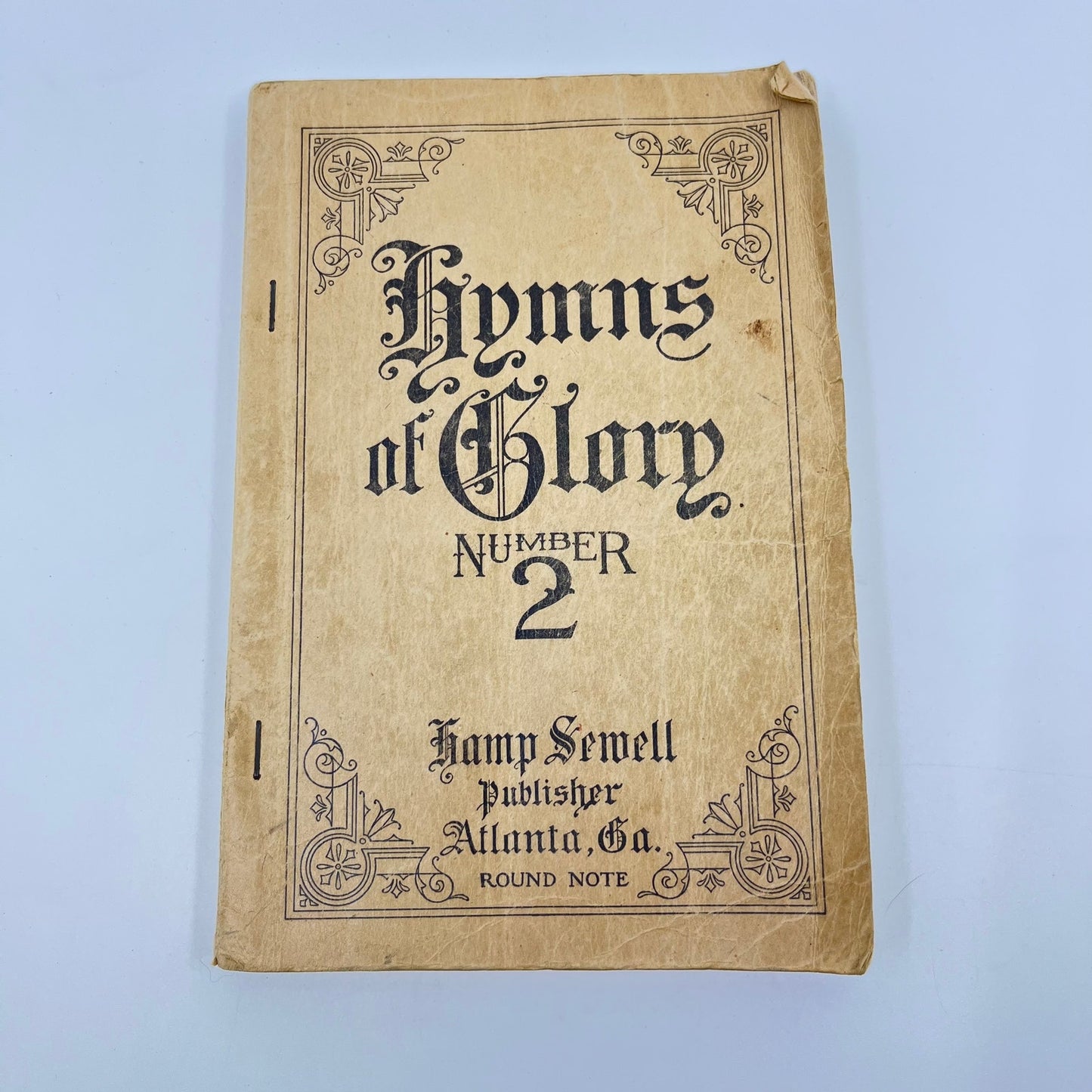 1914 Hymns Of Glory Hymnal Book Hampshire Sewell Atlanta GA Church Music L1-5