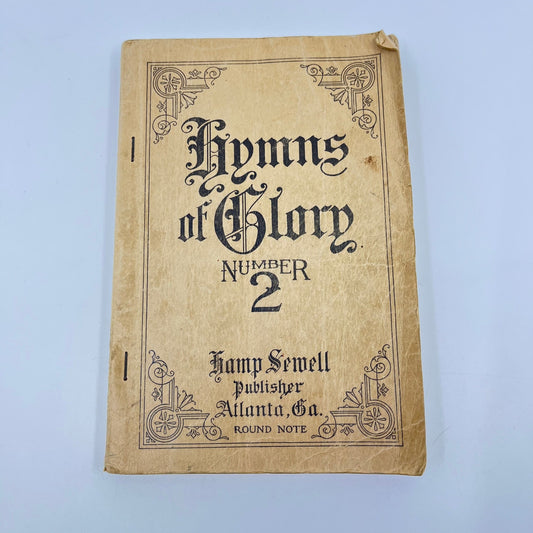 1914 Hymns Of Glory Hymnal Book Hampshire Sewell Atlanta GA Church Music L1-5