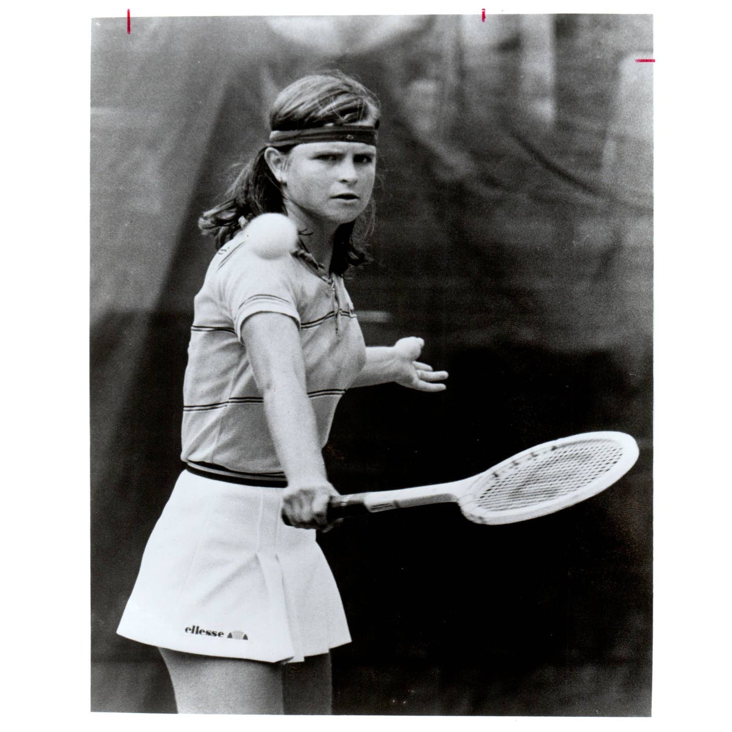 1983 Original Press Photo Women's Tennis Hana Mandlikova Czech ~8x10" AD2-1