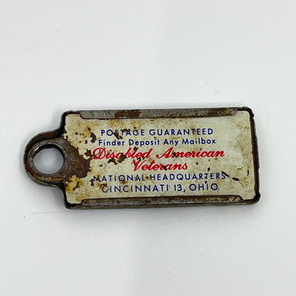 DAV 1966 Pennsylvania keychain license plate tag METAL CAR/FOB SC3